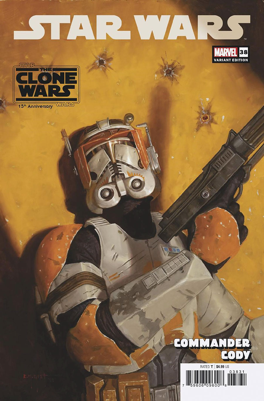 Star Wars Vol 5 #38 Cover C Variant EM Gist Star Wars Clone Wars 15th Anniversary Cody Cover (Dark Droids Tie-In)