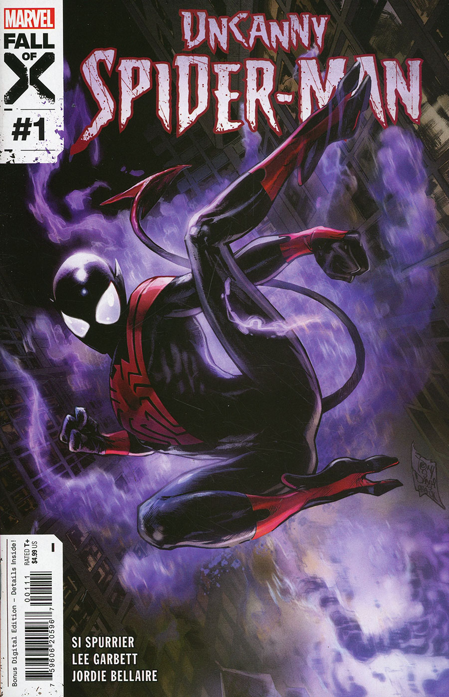 Uncanny Spider-Man #1 Cover A Regular Tony Daniel Cover (Fall Of X Tie-In)