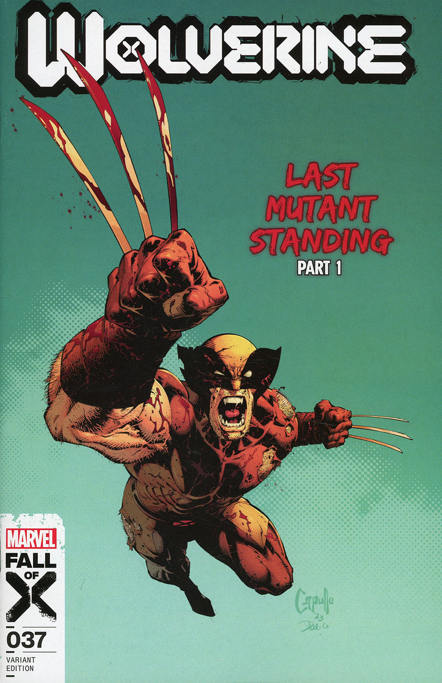 Wolverine Vol 7 #37 Cover C Variant Greg Capullo Cover (Fall Of X Tie-In) (Limit 1 Per Customer)