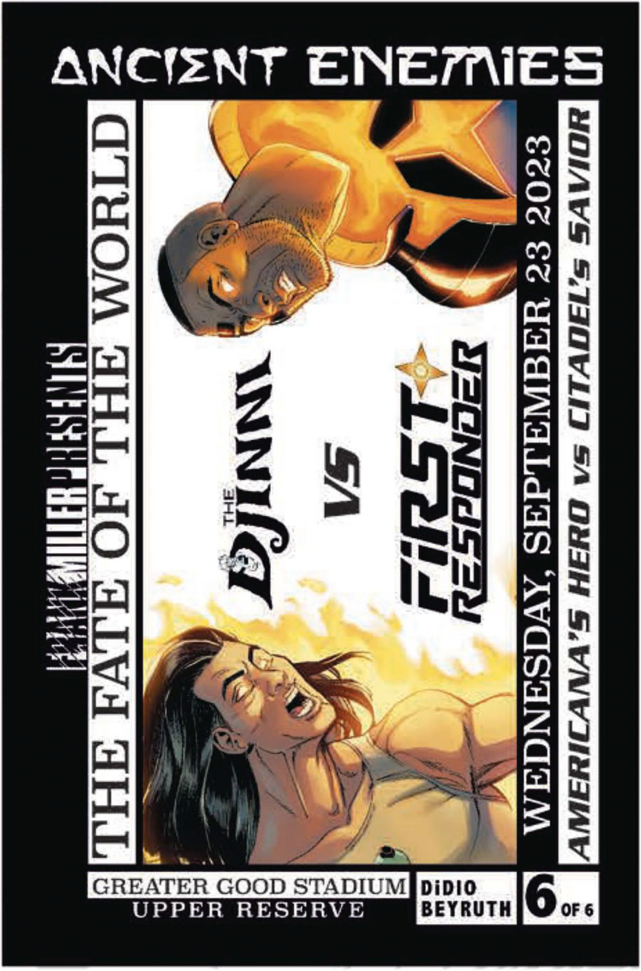 Ancient Enemies #6 Cover A Regular Danilo Beyruth Stadium Ticket Cover