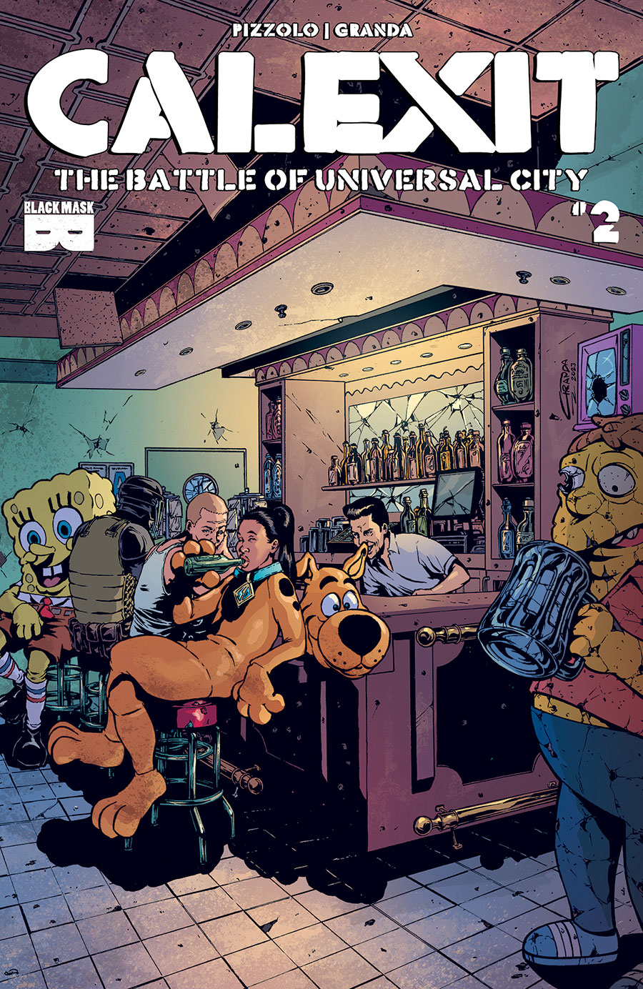 Calexit Battle Of Universal City #2 Cover A Regular C Granda Cover - RESOLICITED