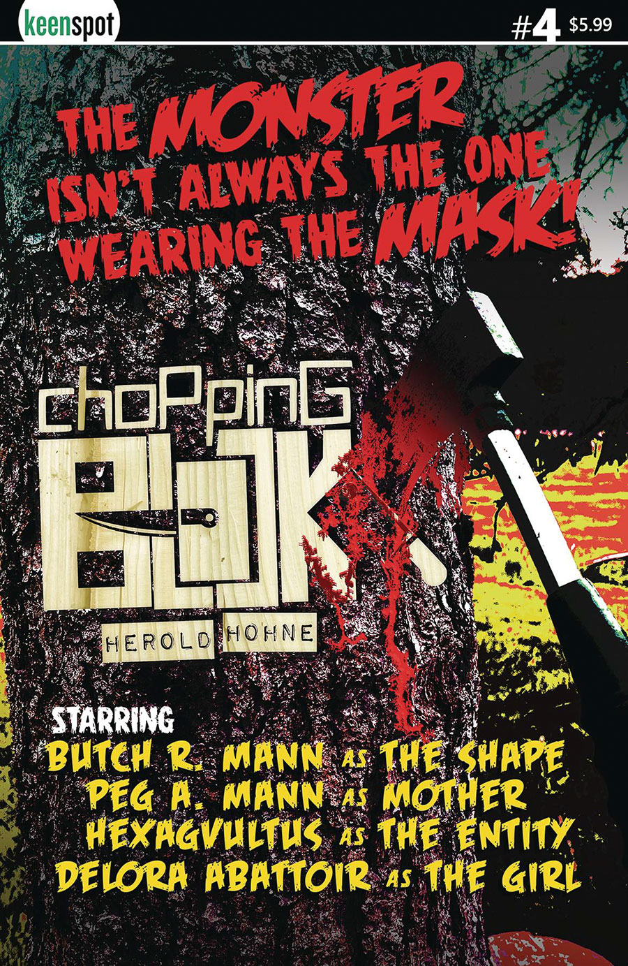 Chopping Block #4 Cover C Variant Lee Adam Herold B-Movie Poster Cover