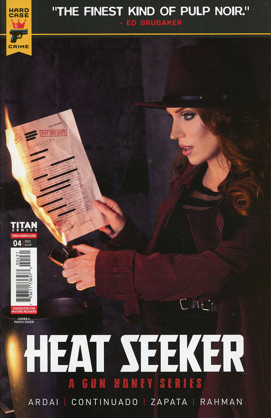 Hard Case Crime Heat Seeker A Gun Honey Series #4 Cover C Variant Grace McClung Cosplay Photo Cover