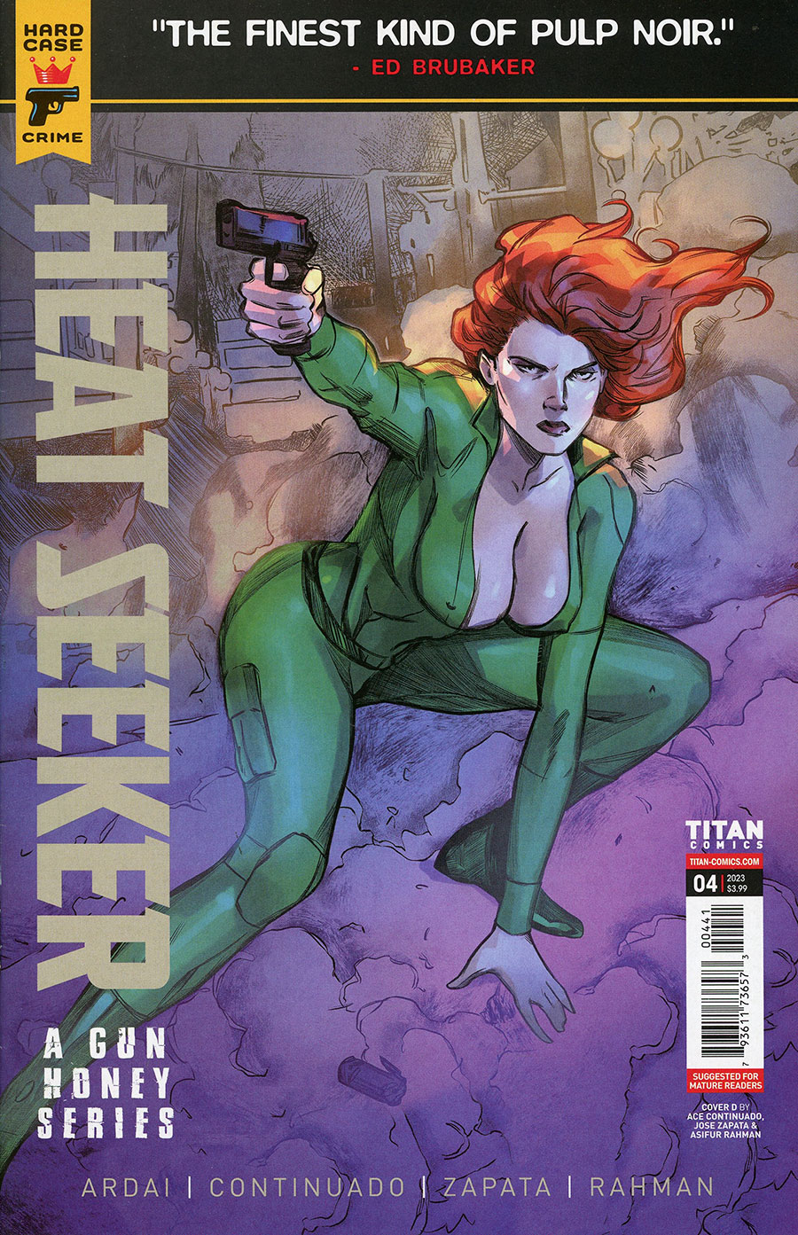 Hard Case Crime Heat Seeker A Gun Honey Series #4 Cover D Variant Ace Continuado Cover