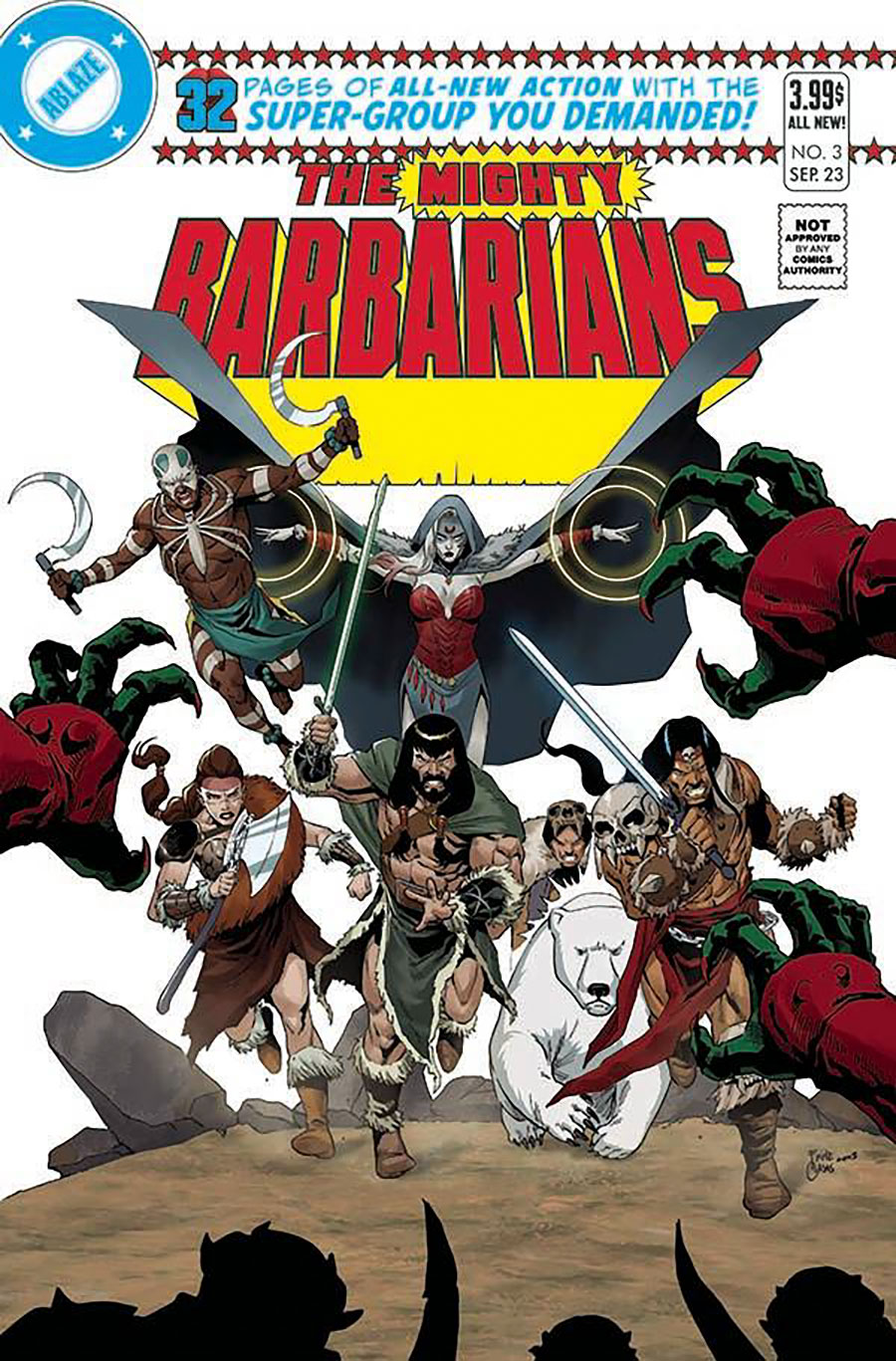 Mighty Barbarians #6 Cover D Variant Fritz Casas New Teen Titans 1 Parody Cover