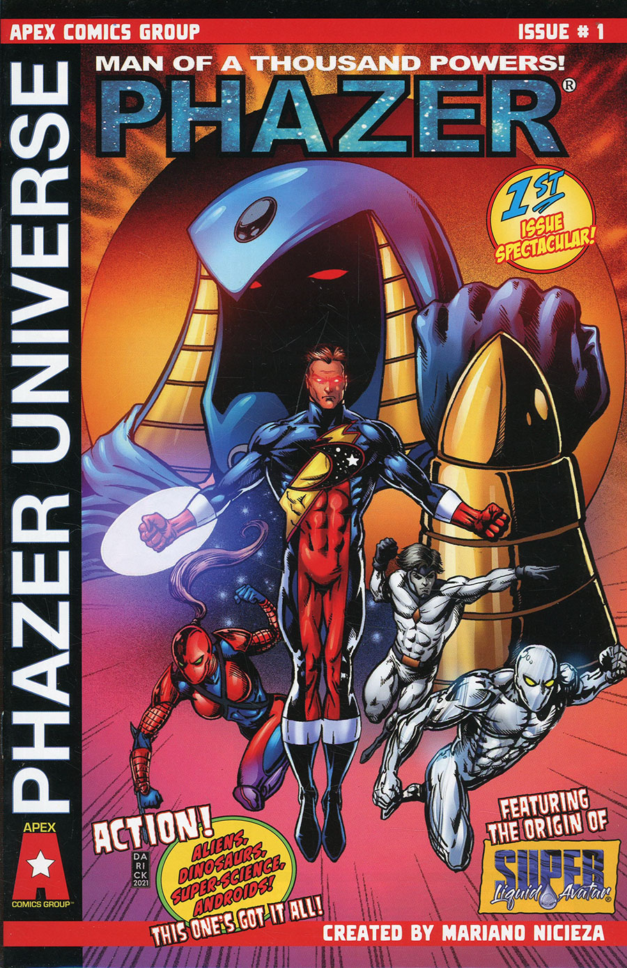 Phazer Universe Super Liquid Avatar #1 Cover B Variant Darick Robertson & Toni Avina Phazer Cover