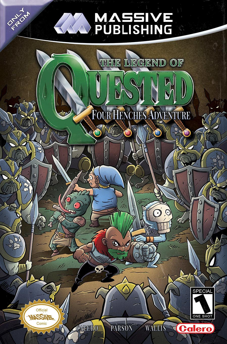 Quested Four Henches Adventure #1 (One Shot) Cover C Variant Michael Calero & Trevor Richardson Video Game Homage Cover