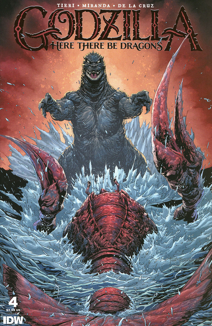 Godzilla Here There Be Dragons #4 Cover B Variant Tyler Kirkham Cover