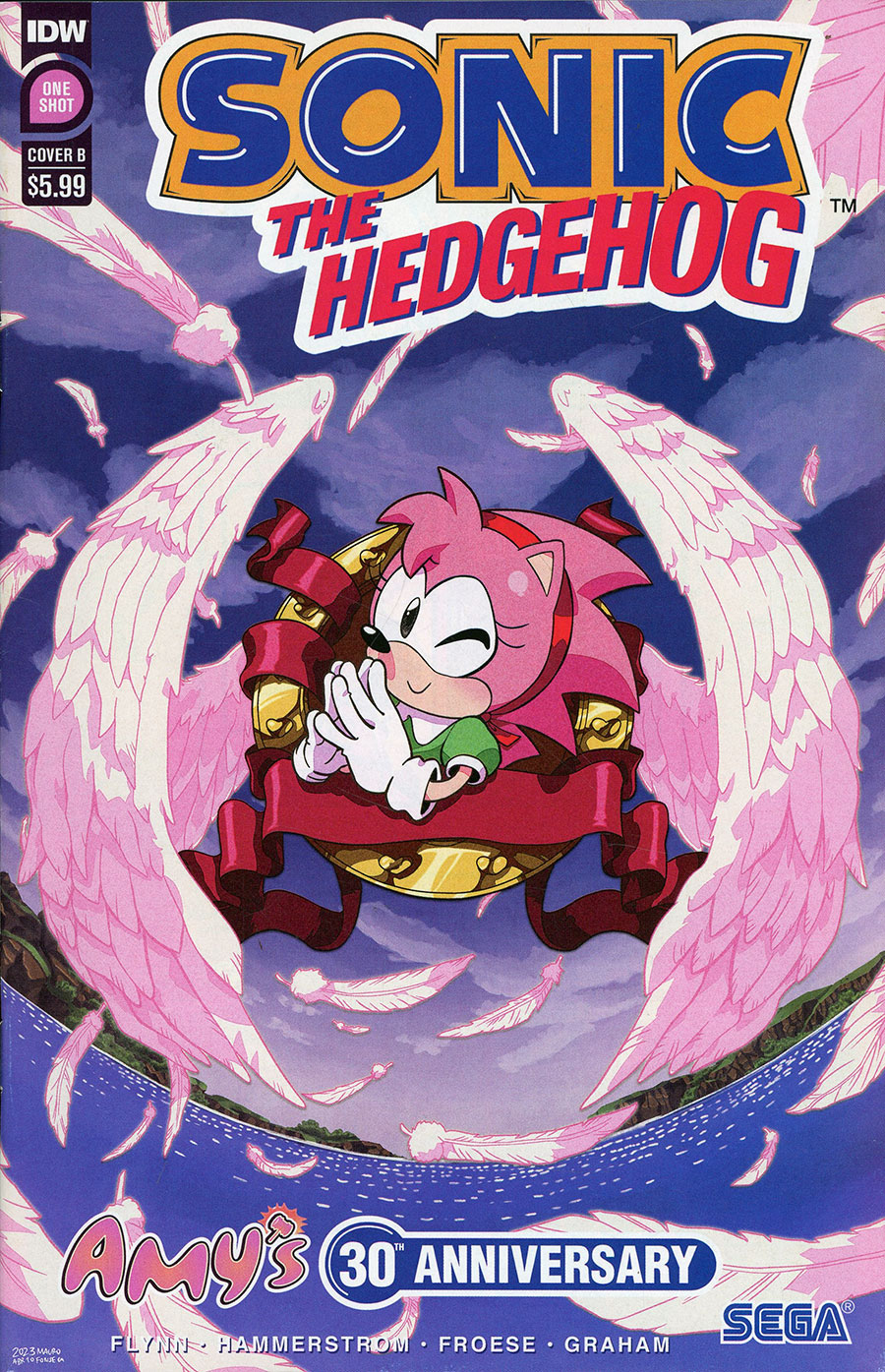Sonic The Hedgehog Amys 30th Anniversary #1 Cover B Variant Mauro Fonseca Cover