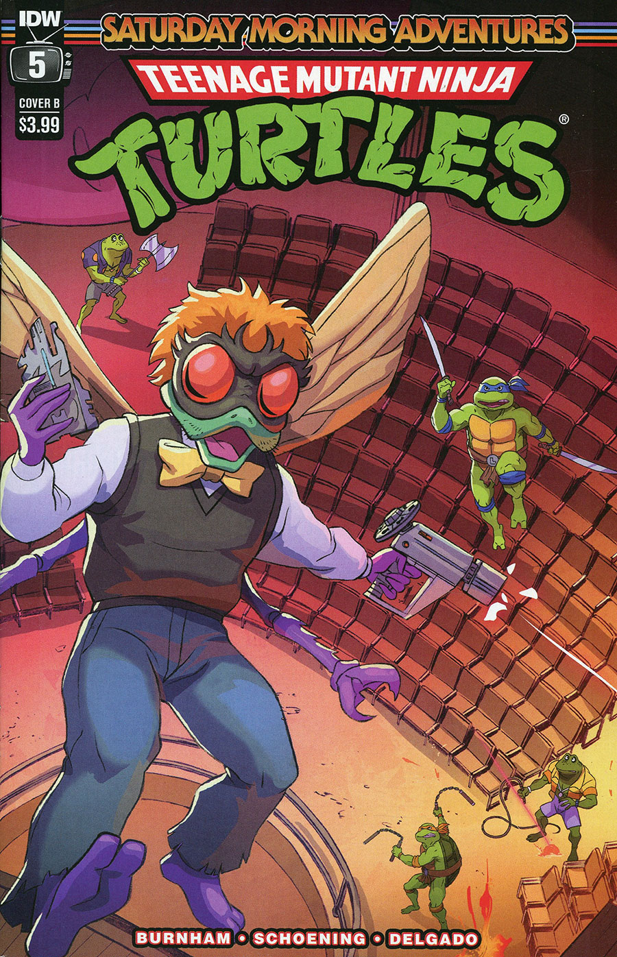 Teenage Mutant Ninja Turtles Saturday Morning Adventures Continued #5 Cover B Variant Dan Schoening Cover