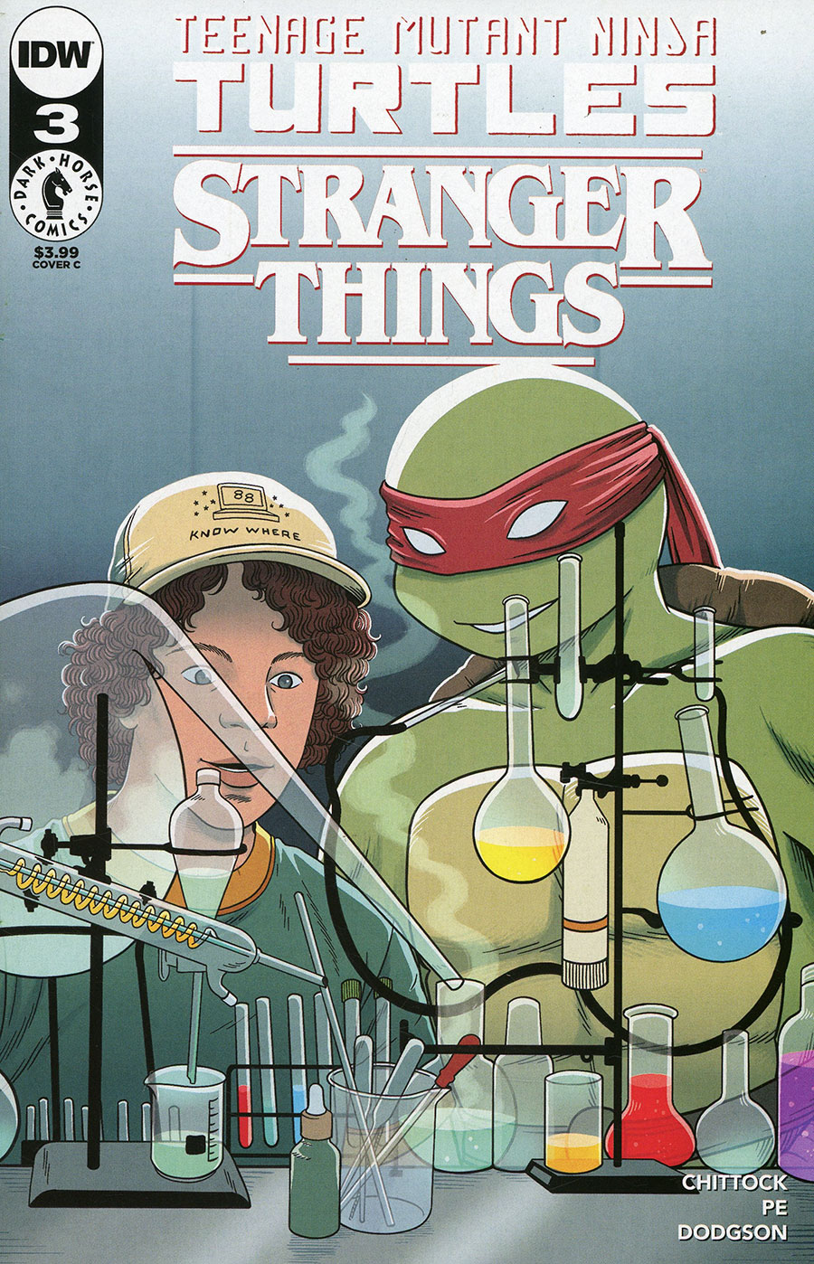 Teenage Mutant Ninja Turtles x Stranger Things #3 Cover C Variant Jenn Woodall Cover