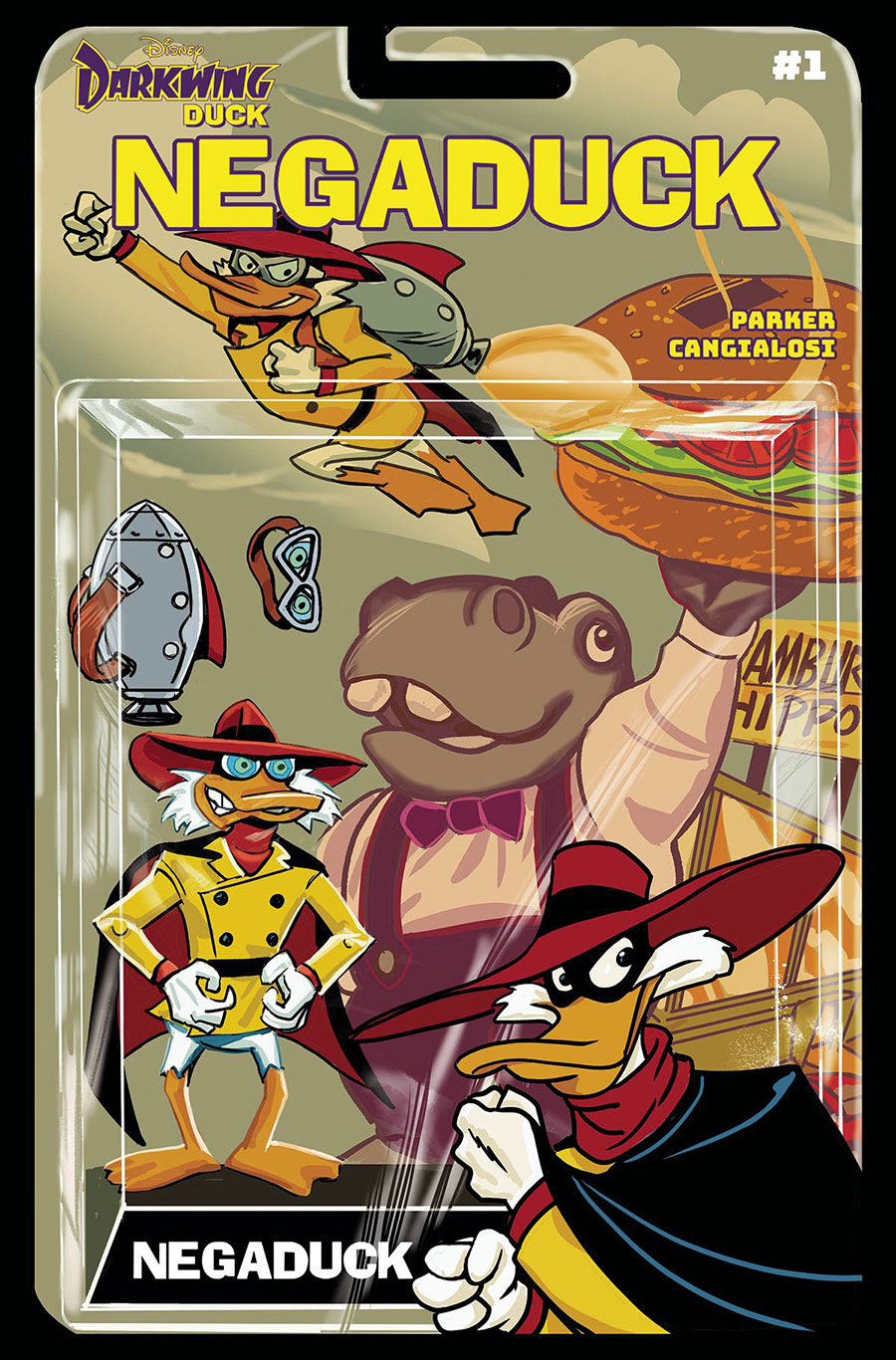 Darkwing Duck Negaduck #1 Cover E Variant Jeff Parker Action Figure Cover