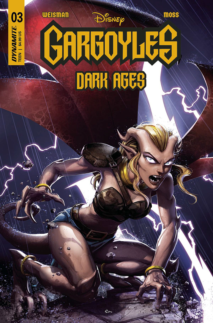 Gargoyles Dark Ages #3 Cover A Regular Clayton Crain Cover