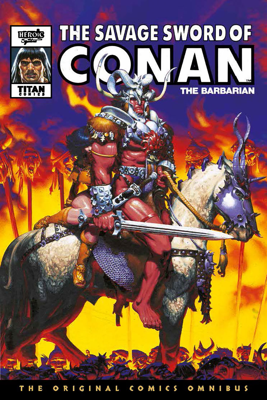 Savage Sword Of Conan Original Comics Omnibus Vol 9 HC Book Market Joe Jusko Cover - RESOLICITED