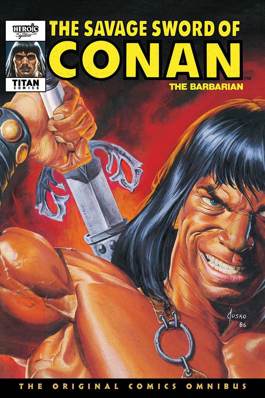 Savage Sword Of Conan Original Comics Omnibus Vol 9 HC Book Market Joe Jusko Cover - RESOLICITED