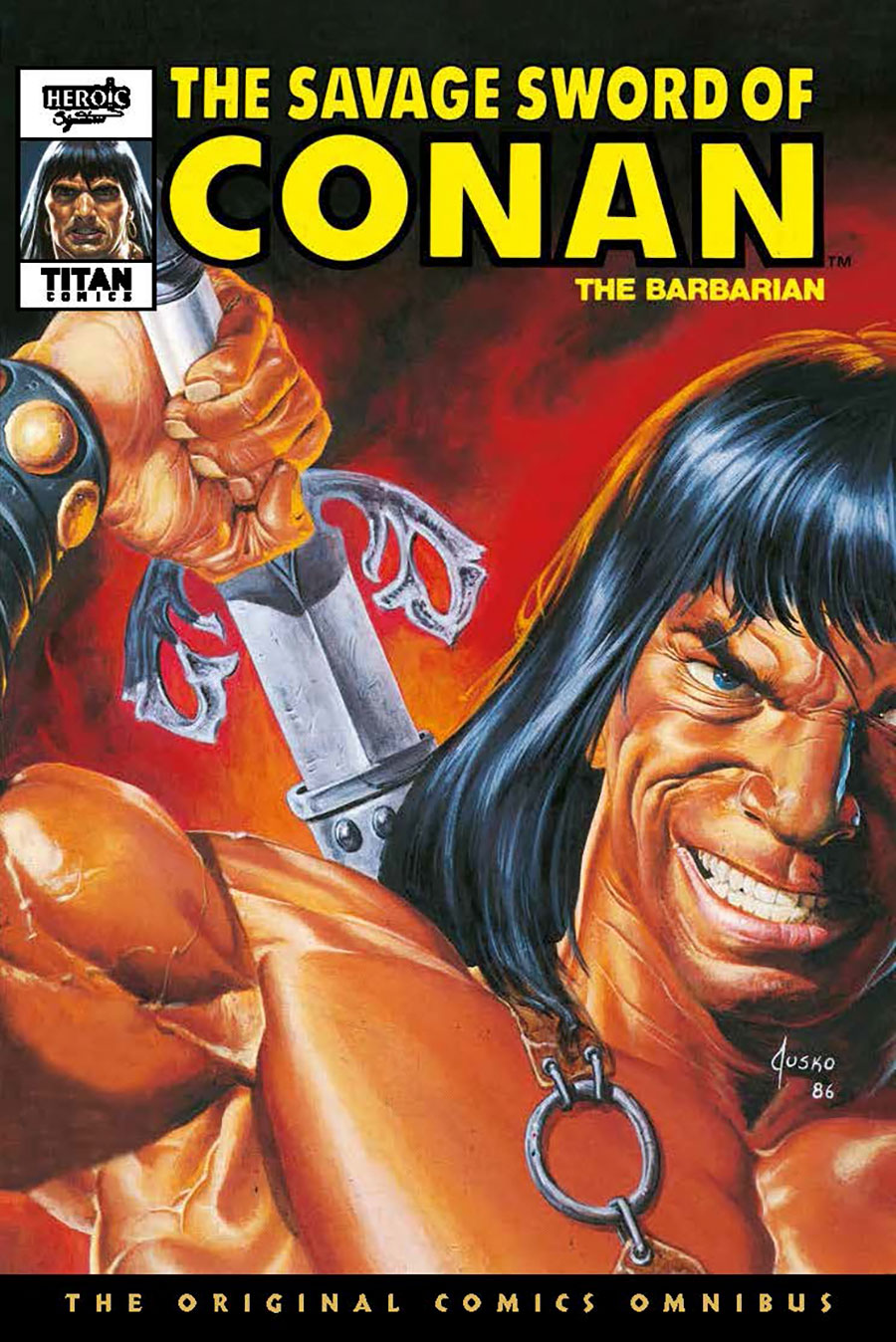 Savage Sword Of Conan Original Comics Omnibus Vol 9 HC Direct Market Michael Golden Variant Cover - RESOLICITED