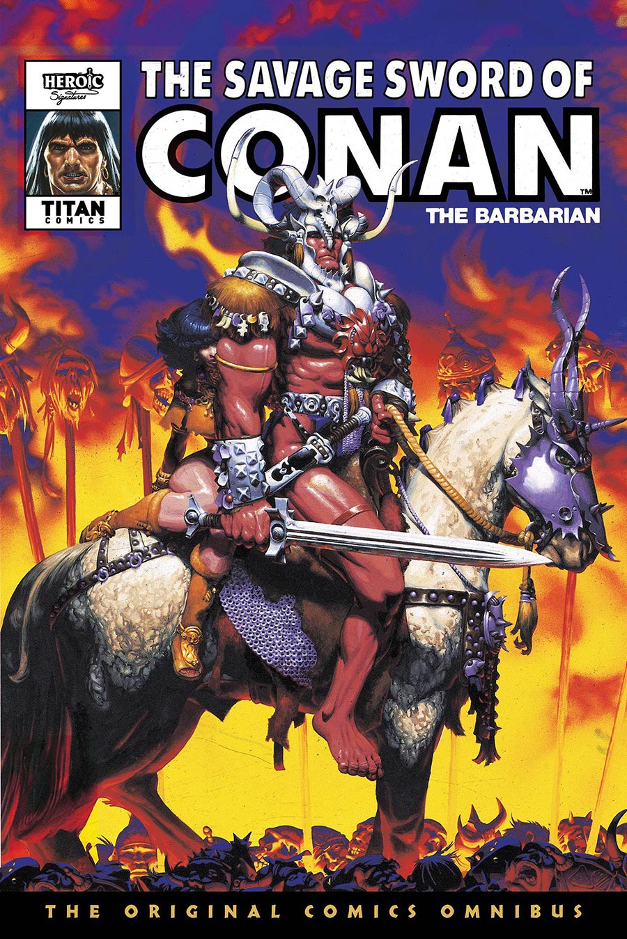 Savage Sword Of Conan The Original Comics Omnibus Vol 9 HC Direct Market Michael Golden Variant Cover