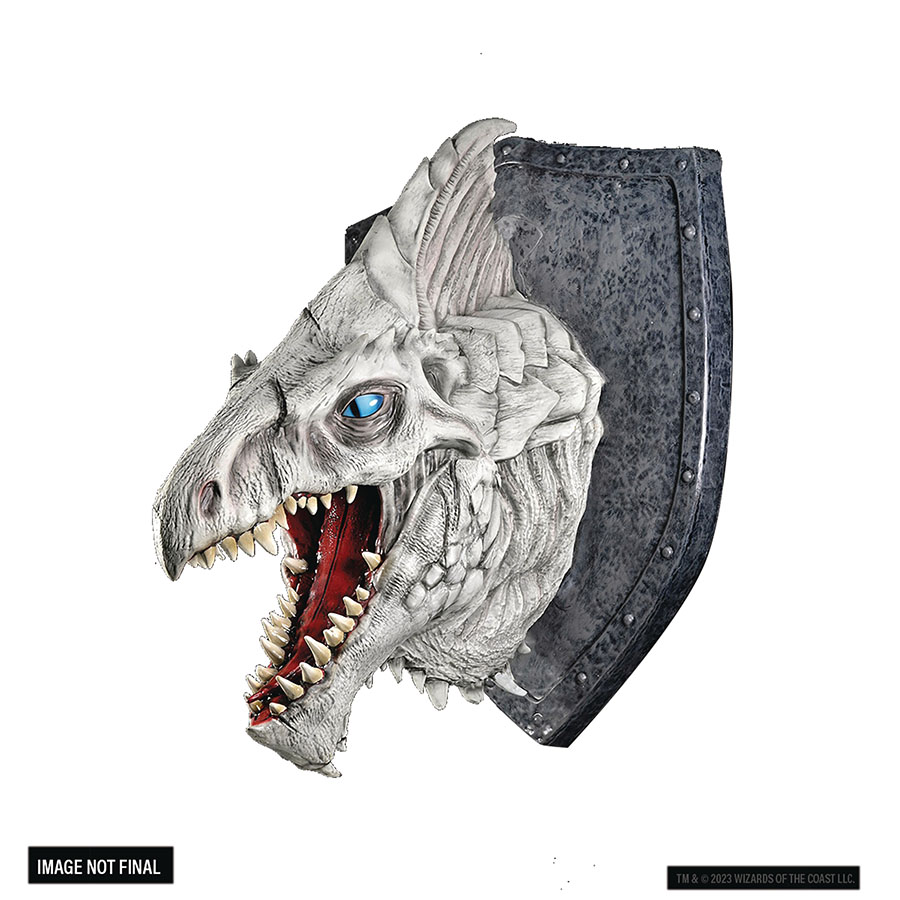 Dungeons & Dragons Replicas Of The Realm White Dragon Trophy Plaque