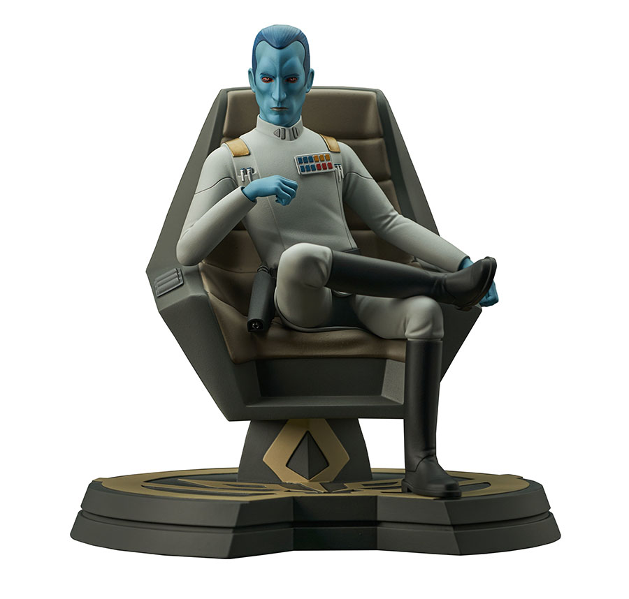 Star Wars Premier Collection Rebels Grand Admiral Thrawn On Throne 1/7 Scale Statue