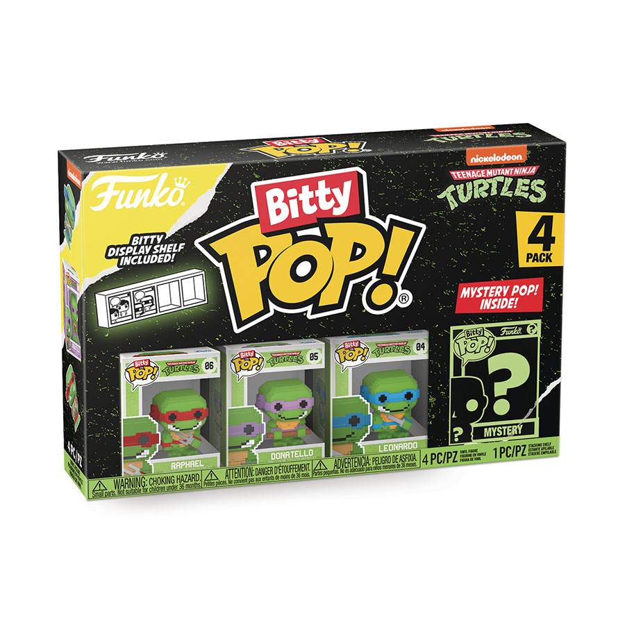 Bitty POP Teenage Mutant Ninja Turtles 8-Bit 4-Pack Vinyl Figure