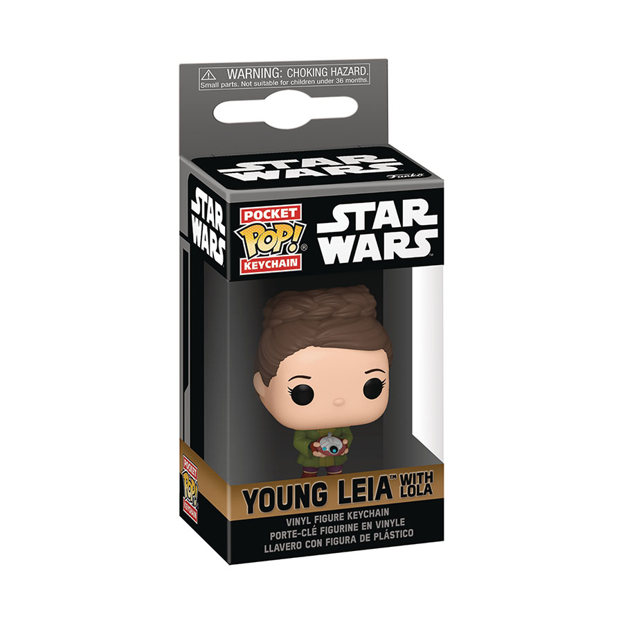 Pocket POP Star Wars Obi-Wan Kenobi Young Leia Organa Figural Keychain