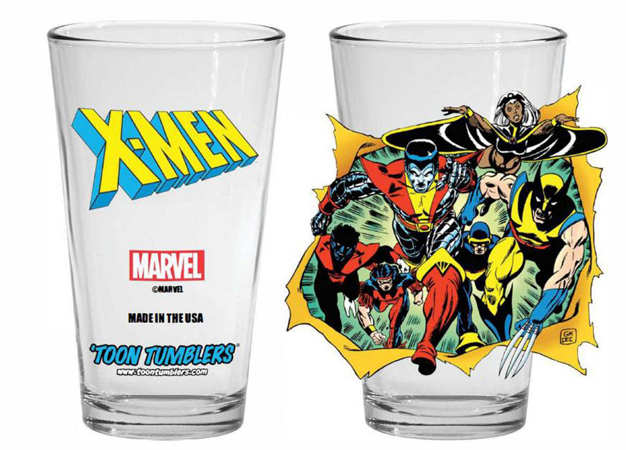 Toon Tumblers Marvel Pint Glass - Giant Size X-Men 1