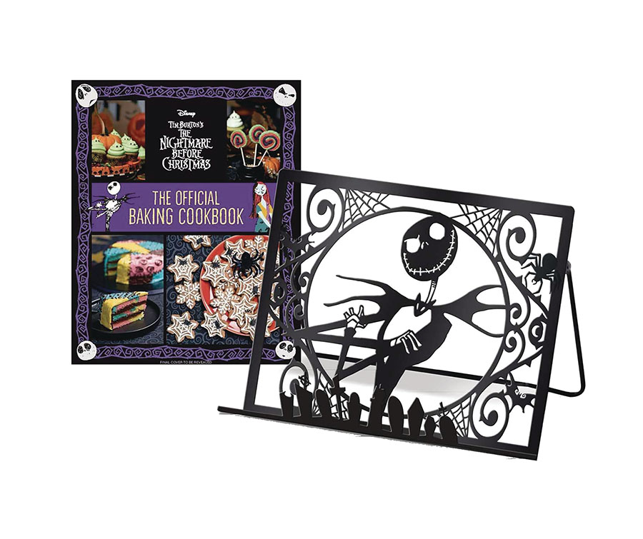 Tim Burtons Nightmare Before Christmas Official Baking Cookbook Gift Set HC With Tablet Stand