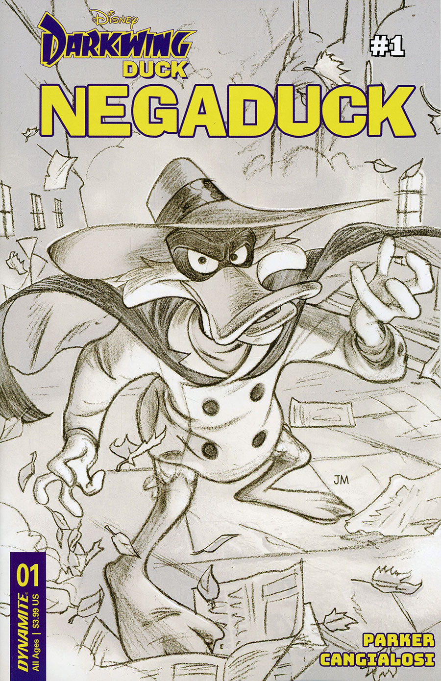 Darkwing Duck Negaduck #1 Cover L Incentive Joshua Middleton Pencil Cover