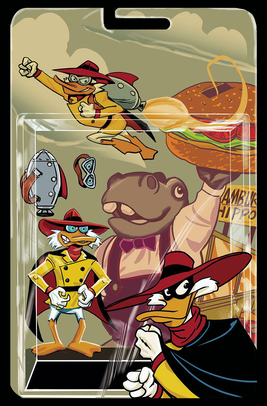 Darkwing Duck Negaduck #1 Cover M Incentive Action Figure Virgin Cover
