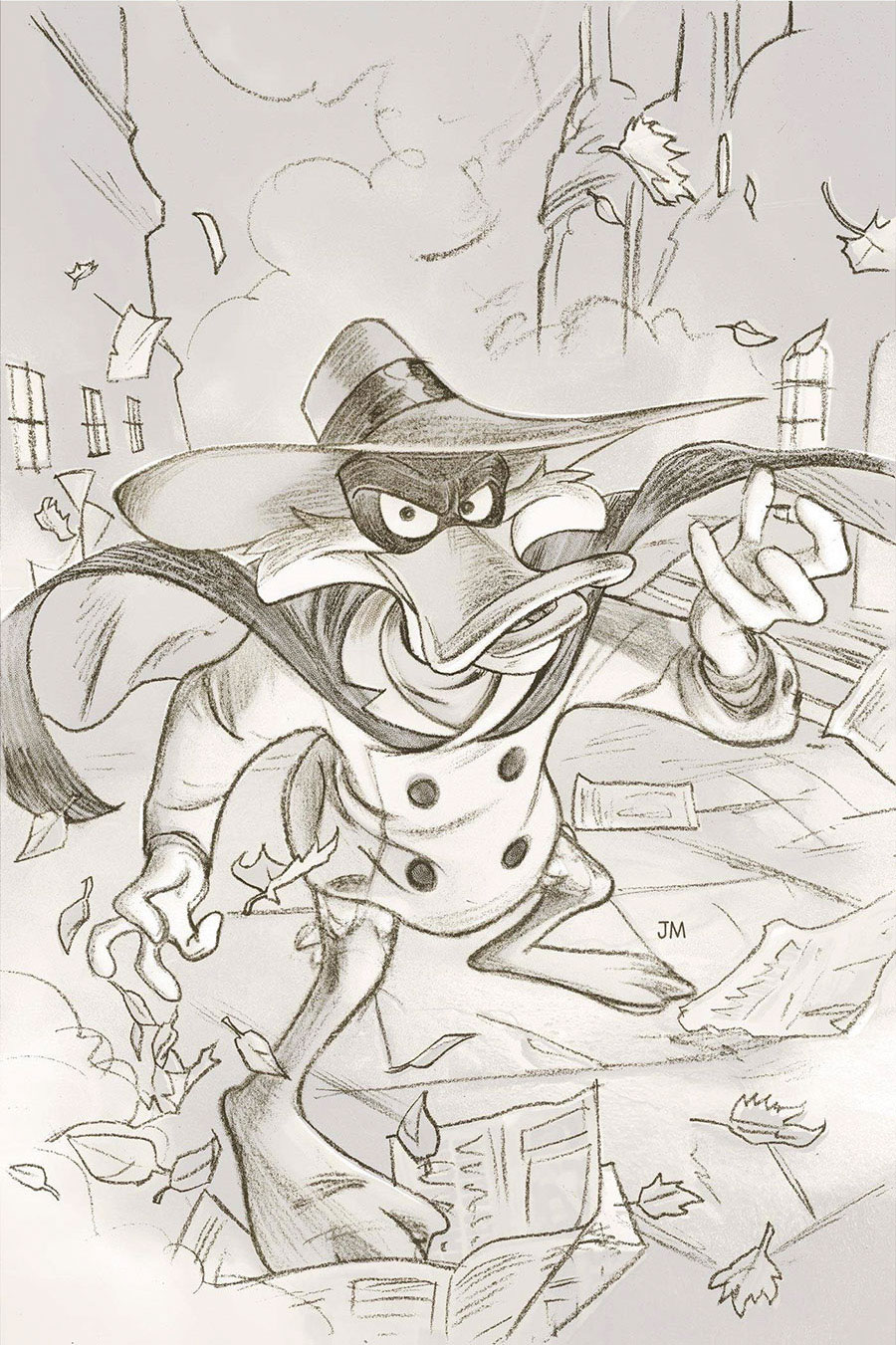 Darkwing Duck Negaduck #1 Cover P Incentive Joshua Middleton Pencil Virgin Cover