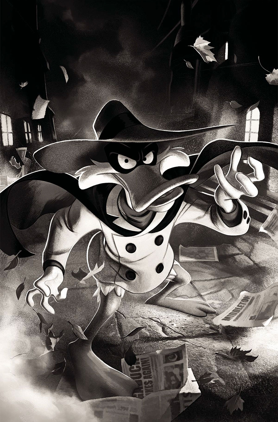 Darkwing Duck Negaduck #1 Cover T Incentive Joshua Middleton Noir Virgin Cover