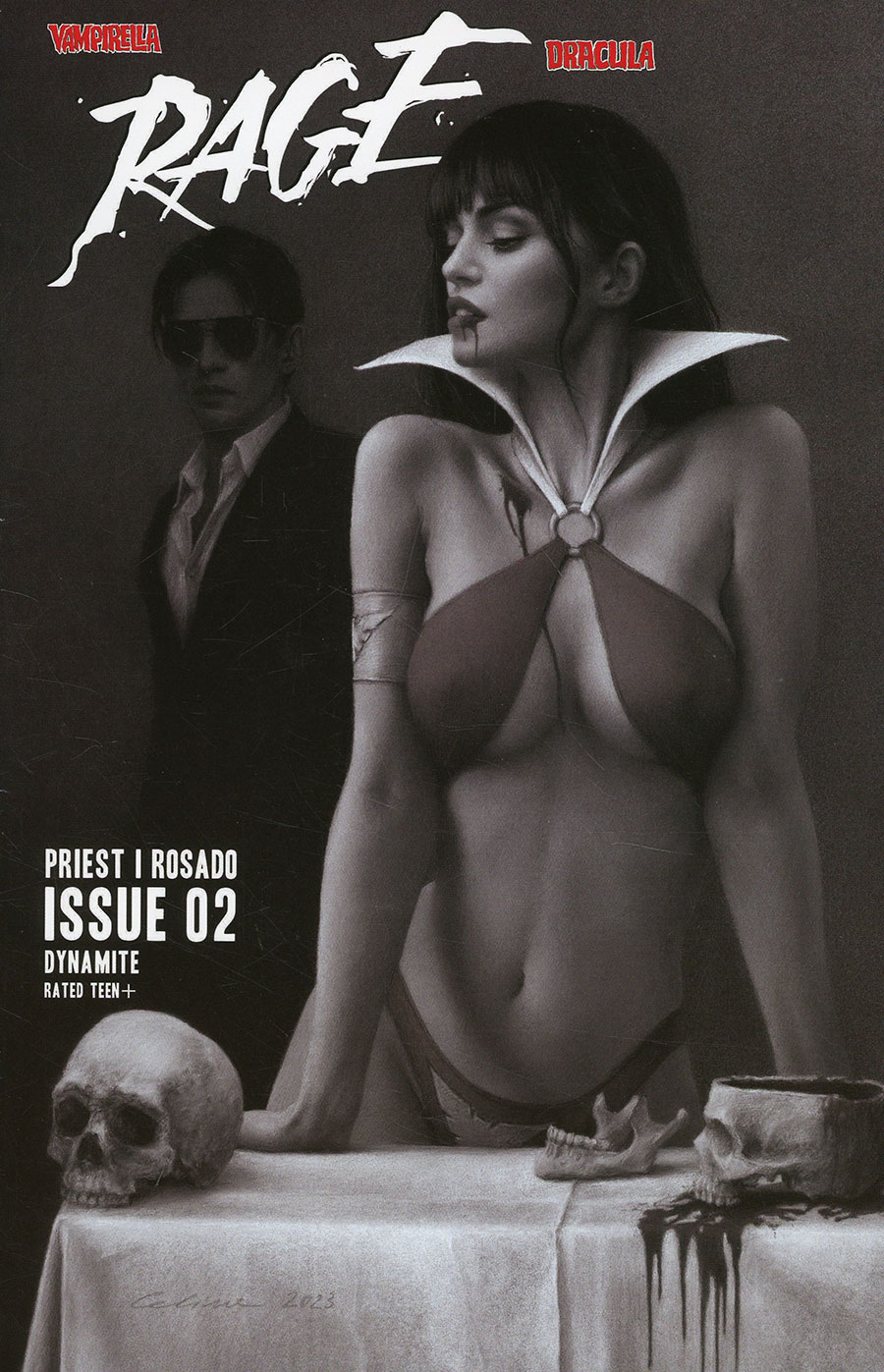 Vampirella Dracula Rage #2 Cover H Incentive Celina Line Art Cover