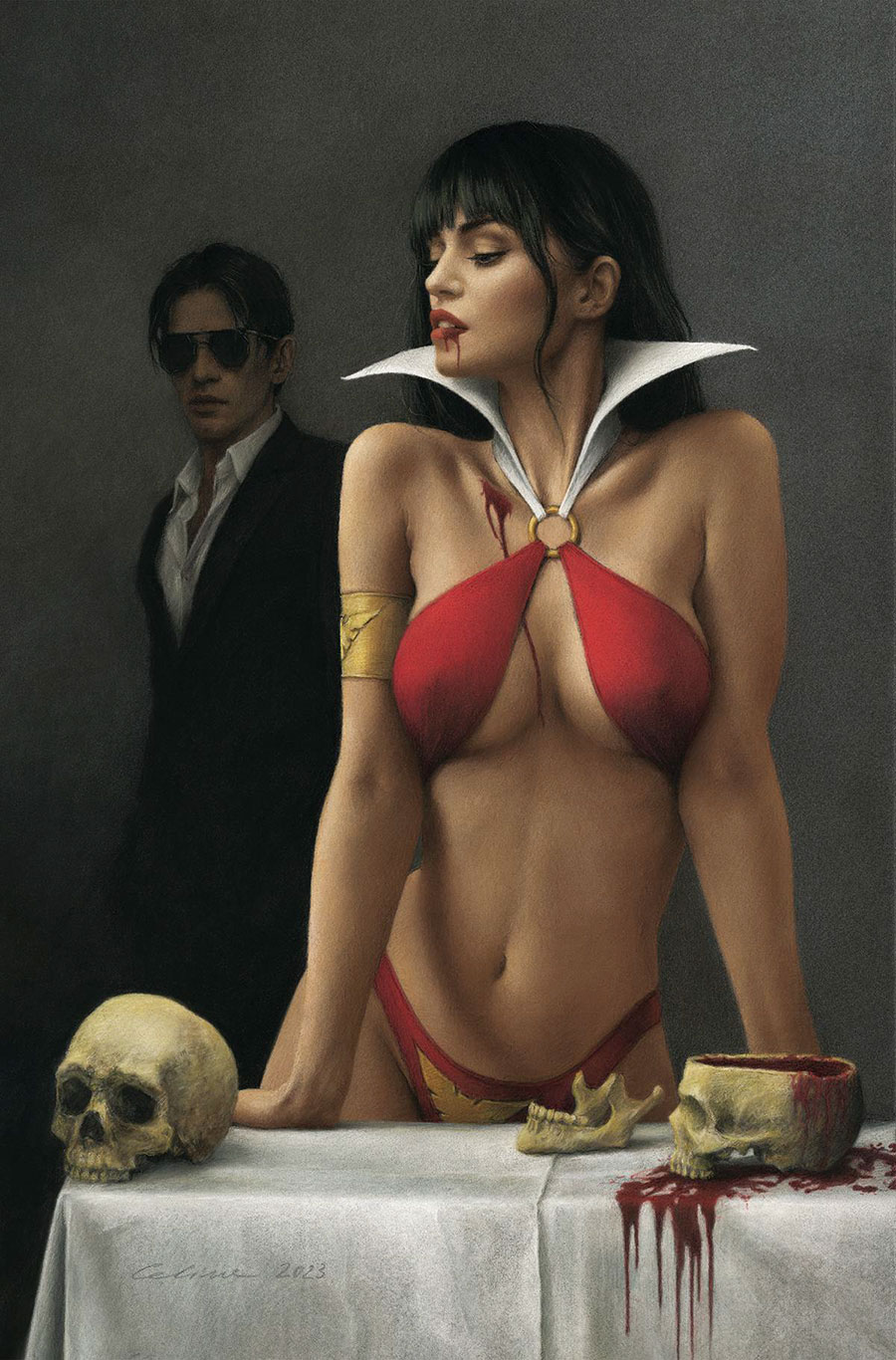 Vampirella Dracula Rage #2 Cover N Incentive Celina Virgin Cover