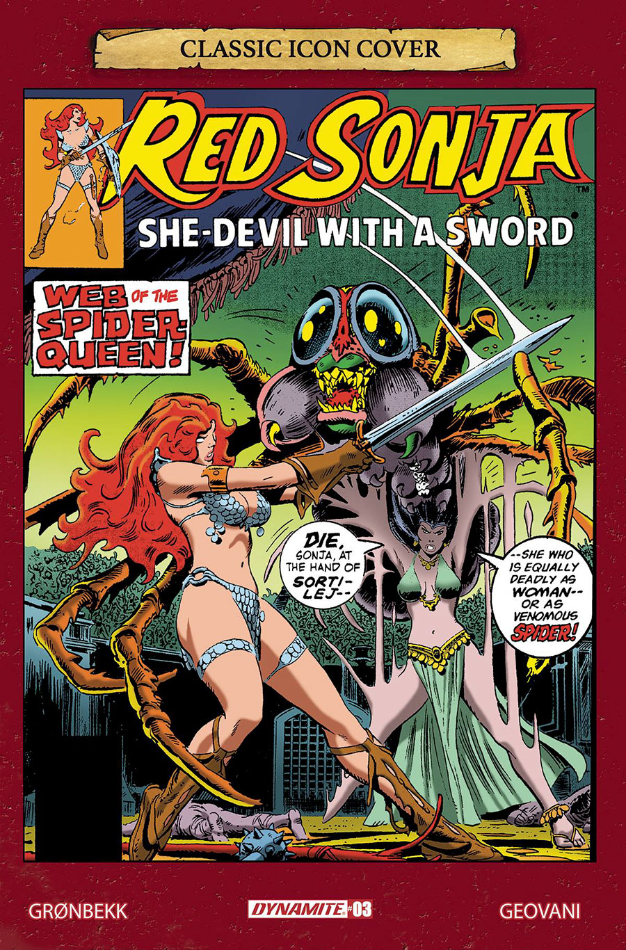Red Sonja Vol 10 #3 Cover J Incentive Frank Thorne Icon Variant Cover