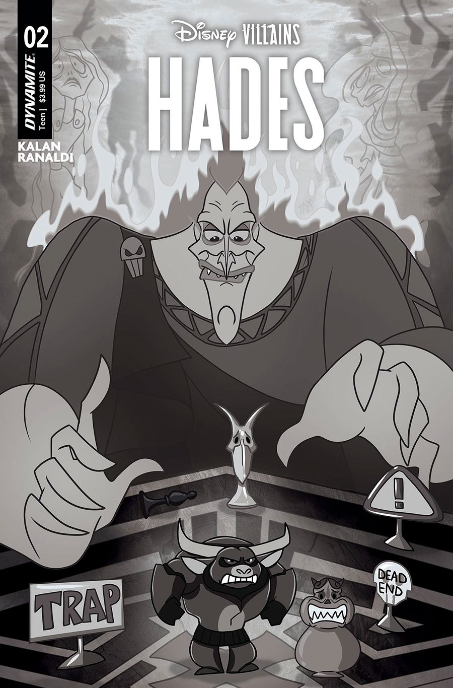 Disney Villains Hades #2 Cover H Incentive Trish Forstner Line Art Cover