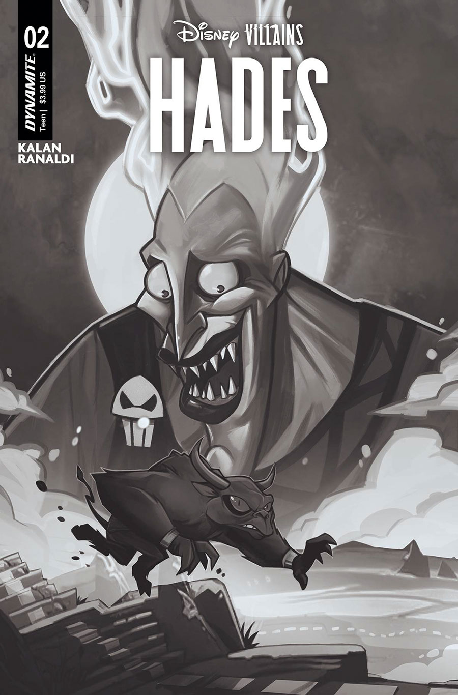 Disney Villains Hades #2 Cover I Incentive Francesco Tomaselli Line Art Cover