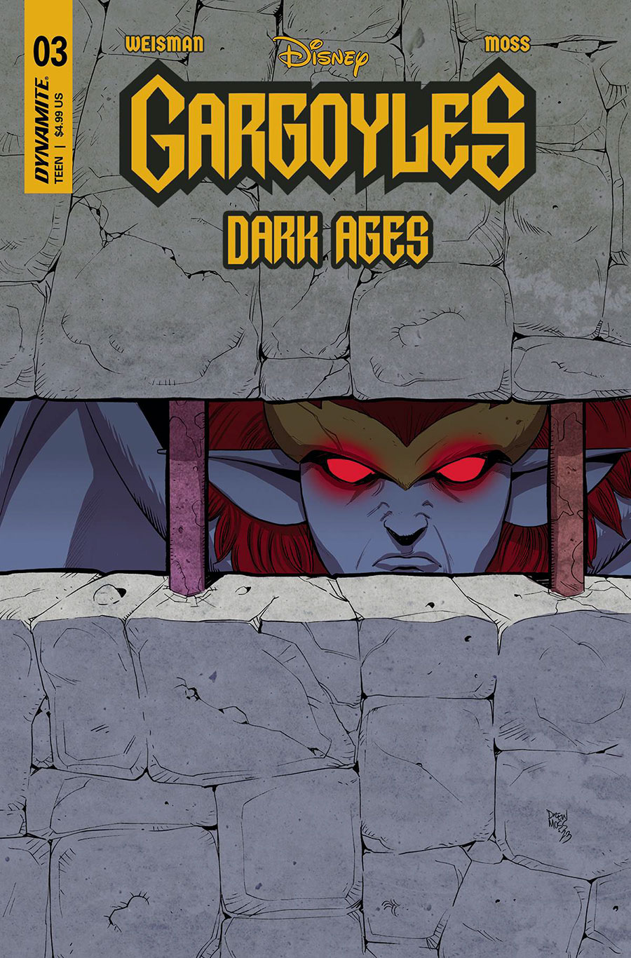 Gargoyles Dark Ages #3 Cover G Incentive Drew Moss Variant Cover