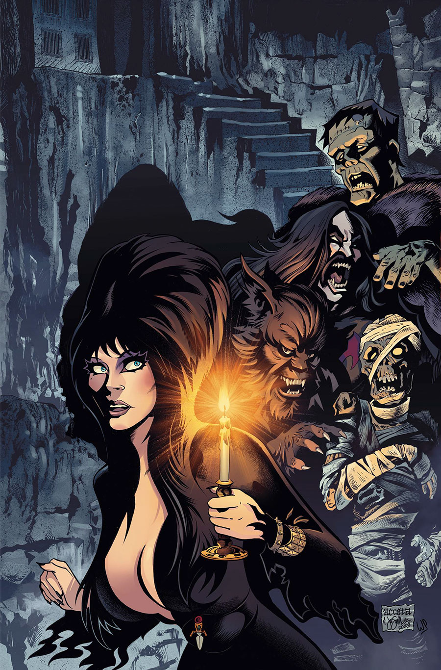 Elvira In Monsterland #5 Cover I Incentive Dave Acosta Virgin Cover