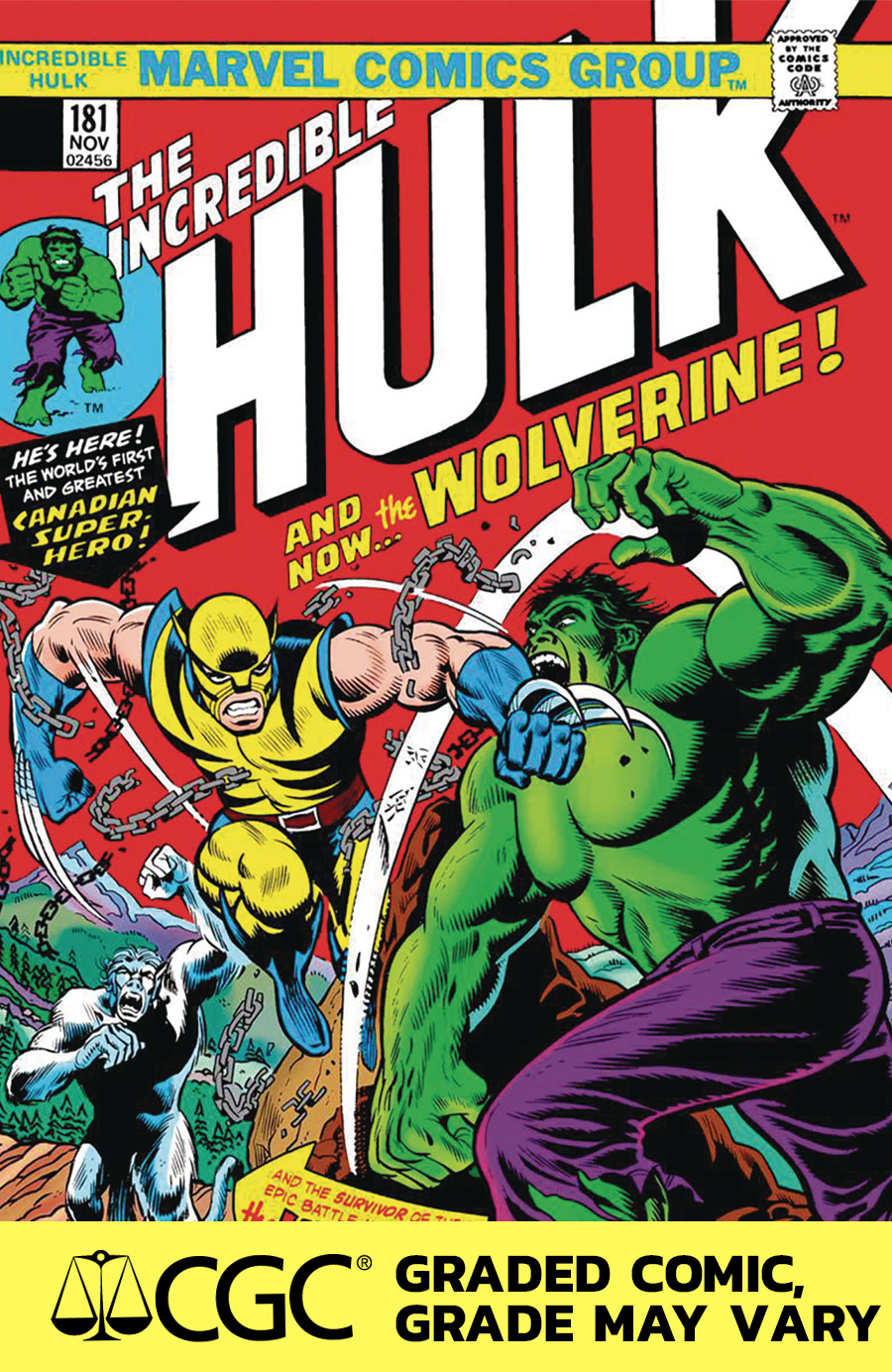 Incredible Hulk #181 Cover J Facsimile Edition Foil Variant Cover DF CGC Graded 9.6 Or Higher