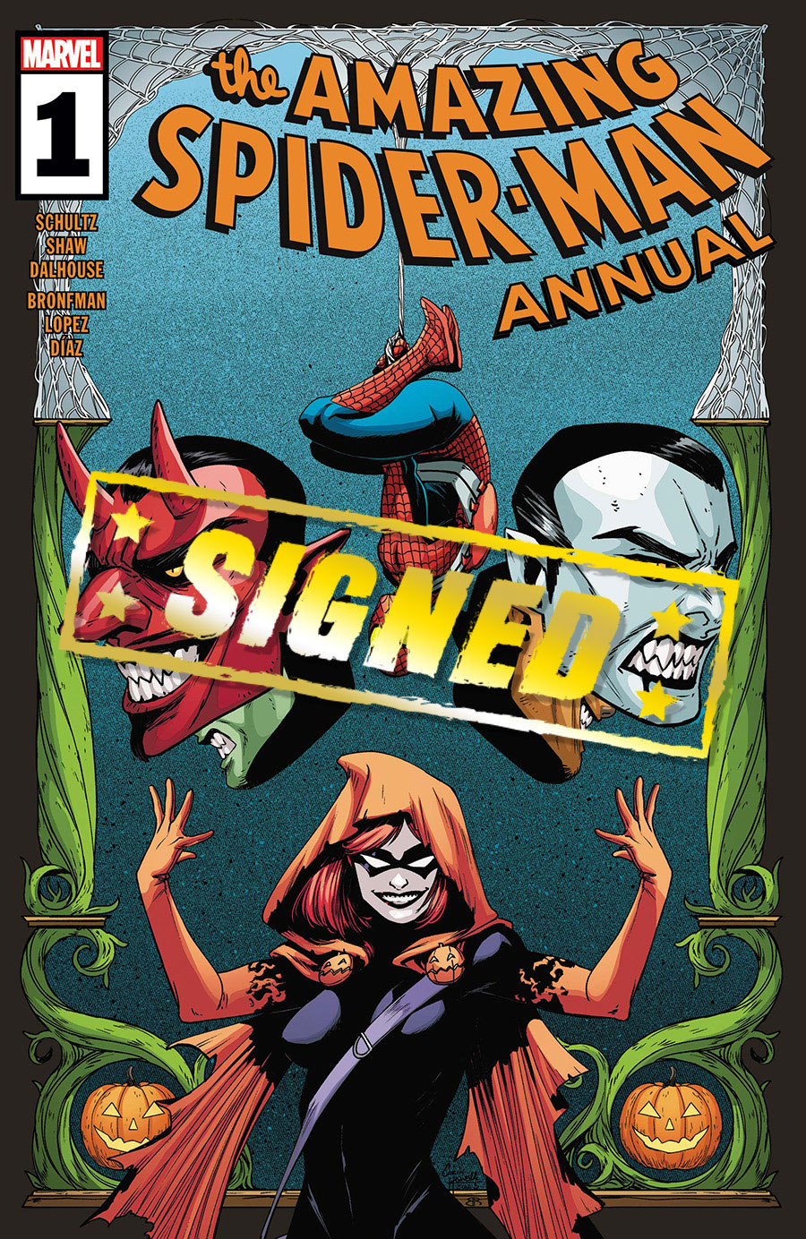 Amazing Spider-Man Vol 6 Annual #1 Cover E DF Signed By Erica Schultz