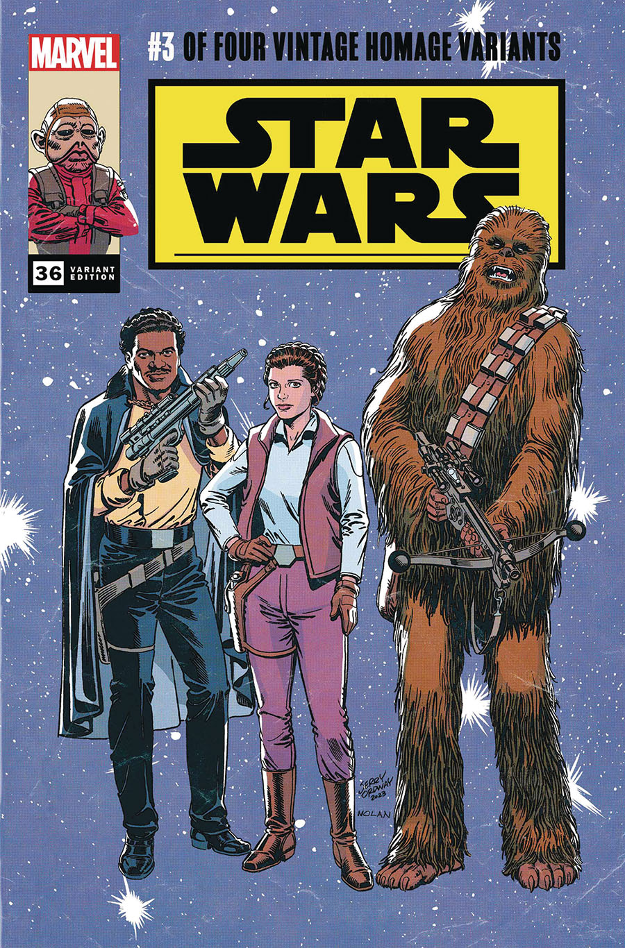 Star Wars Vol 5 #36 Cover F DF Classic Trade Dress Homage Variant Cover Silver Signature Series Signed By Jerry Ordway