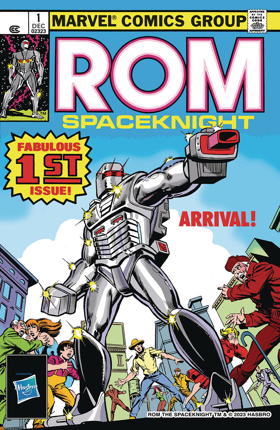 Rom #1 Cover E Facsimile Edition DF Signed By Frank Miller