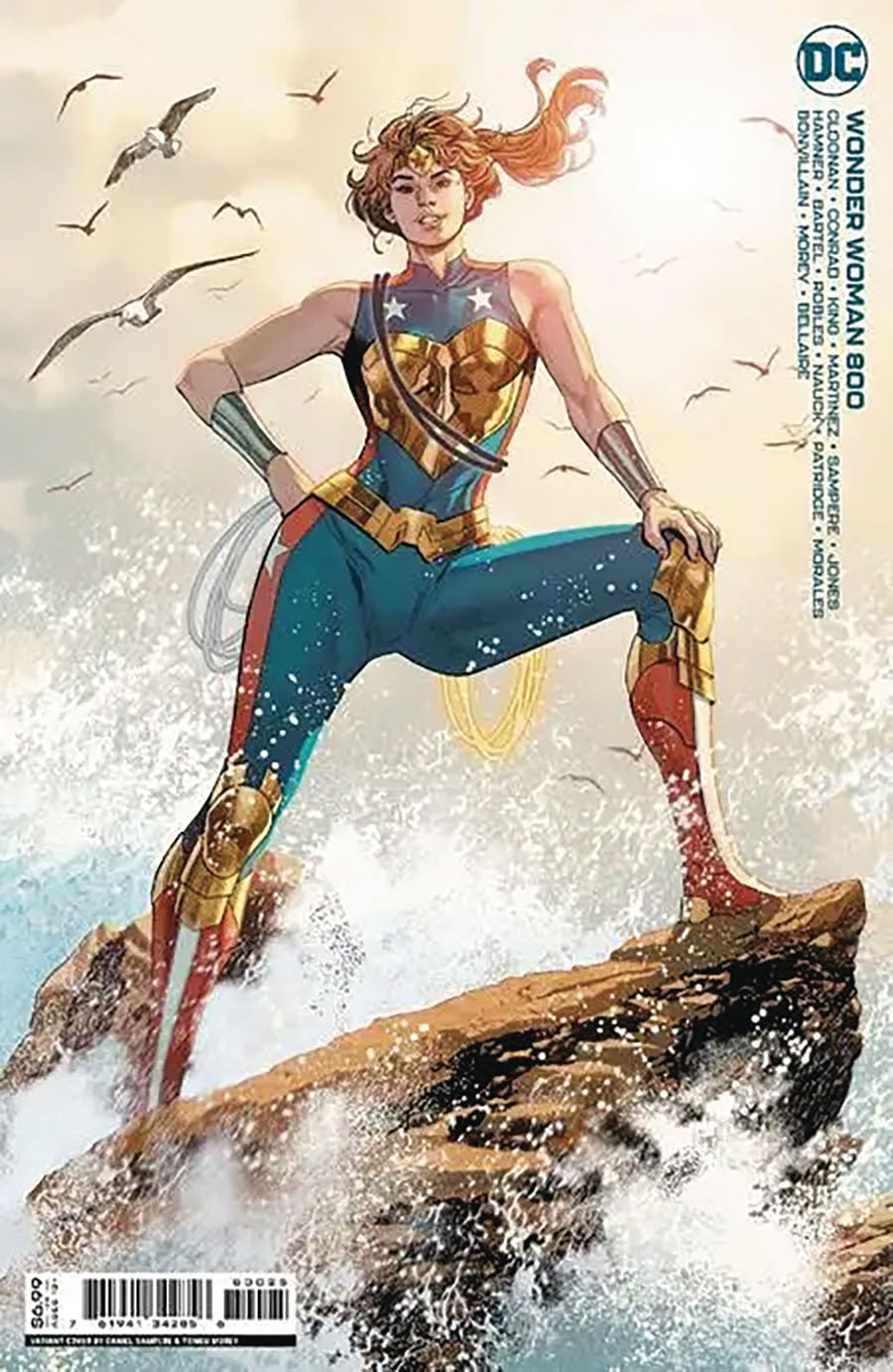 Wonder Woman Vol 5 #800 Cover O DF Daniel Sampere Trinity Card Stock Variant Cover Signed By Tom King