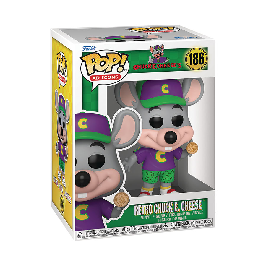 POP Ad Icons Retro Chuck E Cheese Vinyl Figure