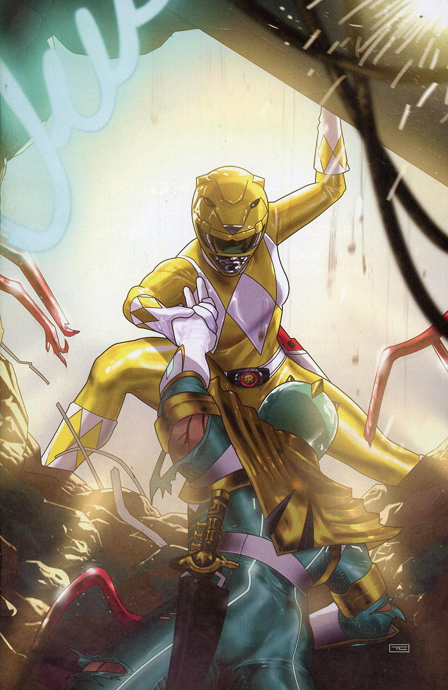 Mighty Morphin Power Rangers (BOOM Studios) #112 Cover E Incentive Taurin Clarke Virgin Cover