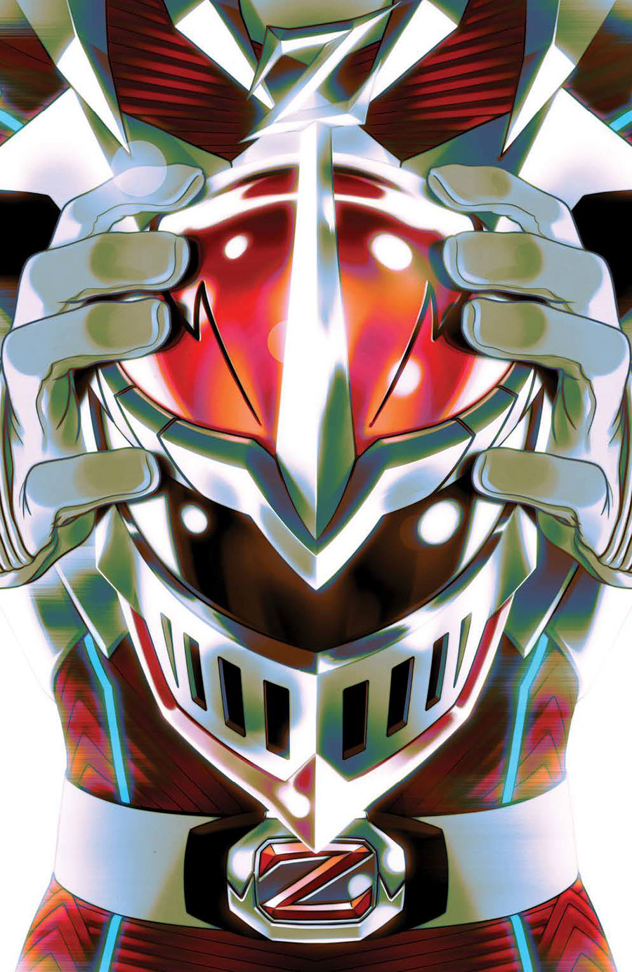 Mighty Morphin Power Rangers (BOOM Studios) #112 Cover I Incentive Goni Montes Helmet Variant Cover