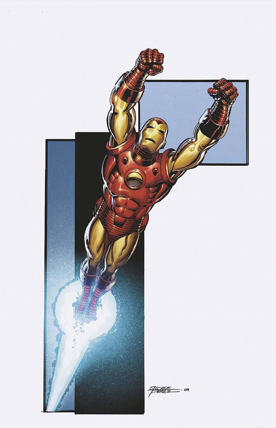 Invincible Iron Man Vol 4 #10 Cover H Incentive George Perez Virgin Cover (Fall Of X Tie-In)
