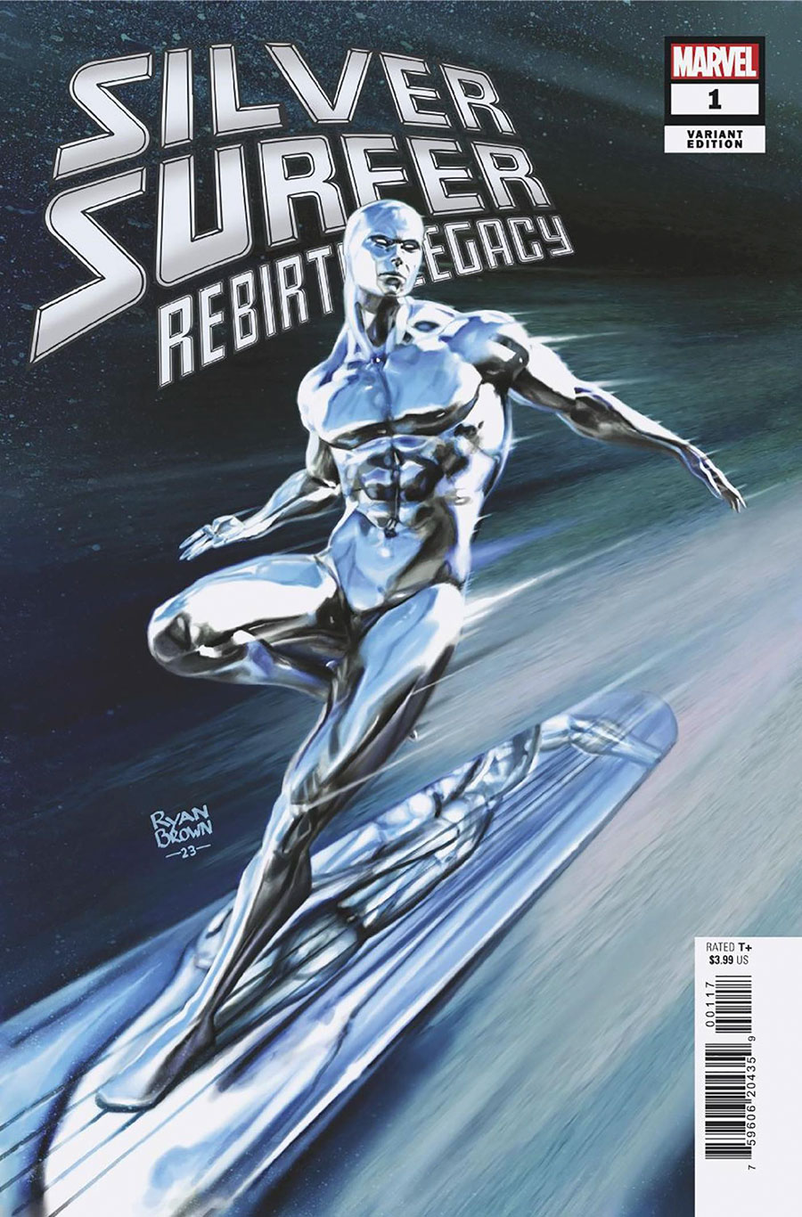 Silver Surfer Rebirth Legacy #1 Cover E Incentive Ryan Brown Variant Cover