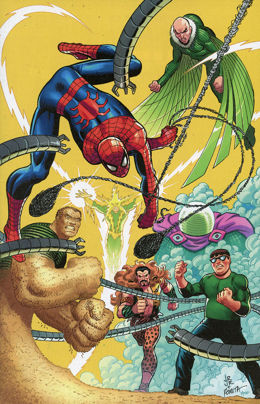 Amazing Spider-Man Vol 6 #34 Cover E Incentive John Romita Jr & John Romita Sr Virgin Cover
