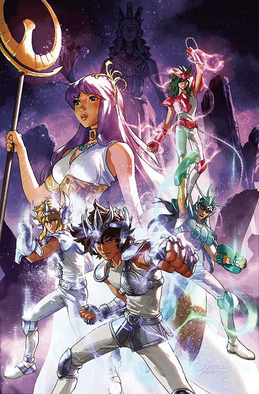 Saint Seiya Knights Of The Zodiac Time Odyssey #2 Cover D Incentive Gerald Parel Virgin Cover